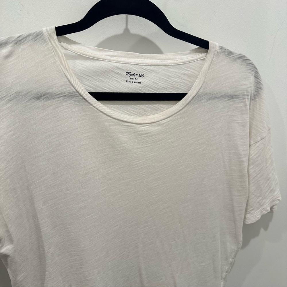 Madewell White Short Sleeve T-Shirt Size Medium - Picture 2 of 5